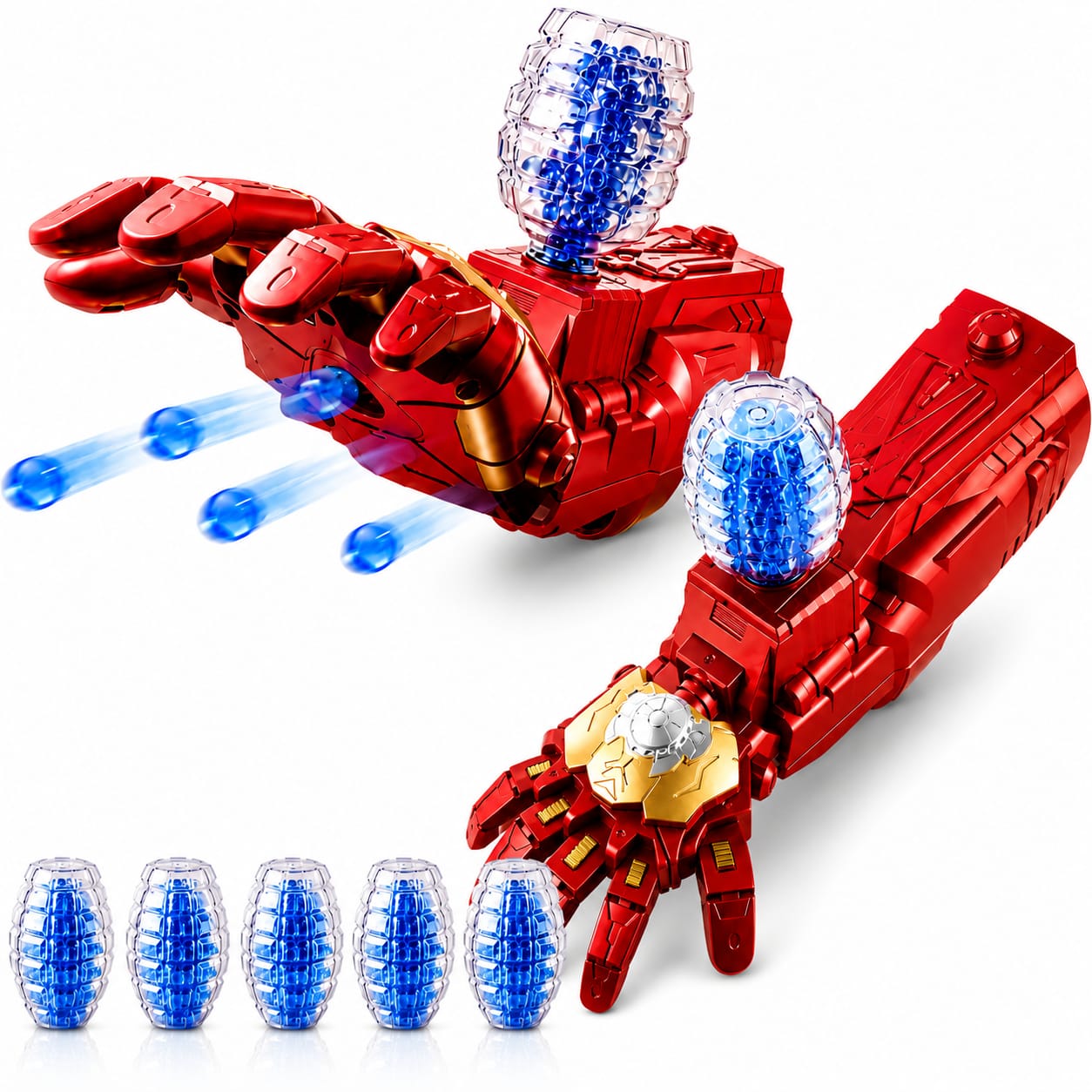 Brazo IRON MAN Lanzador Gel Blaster